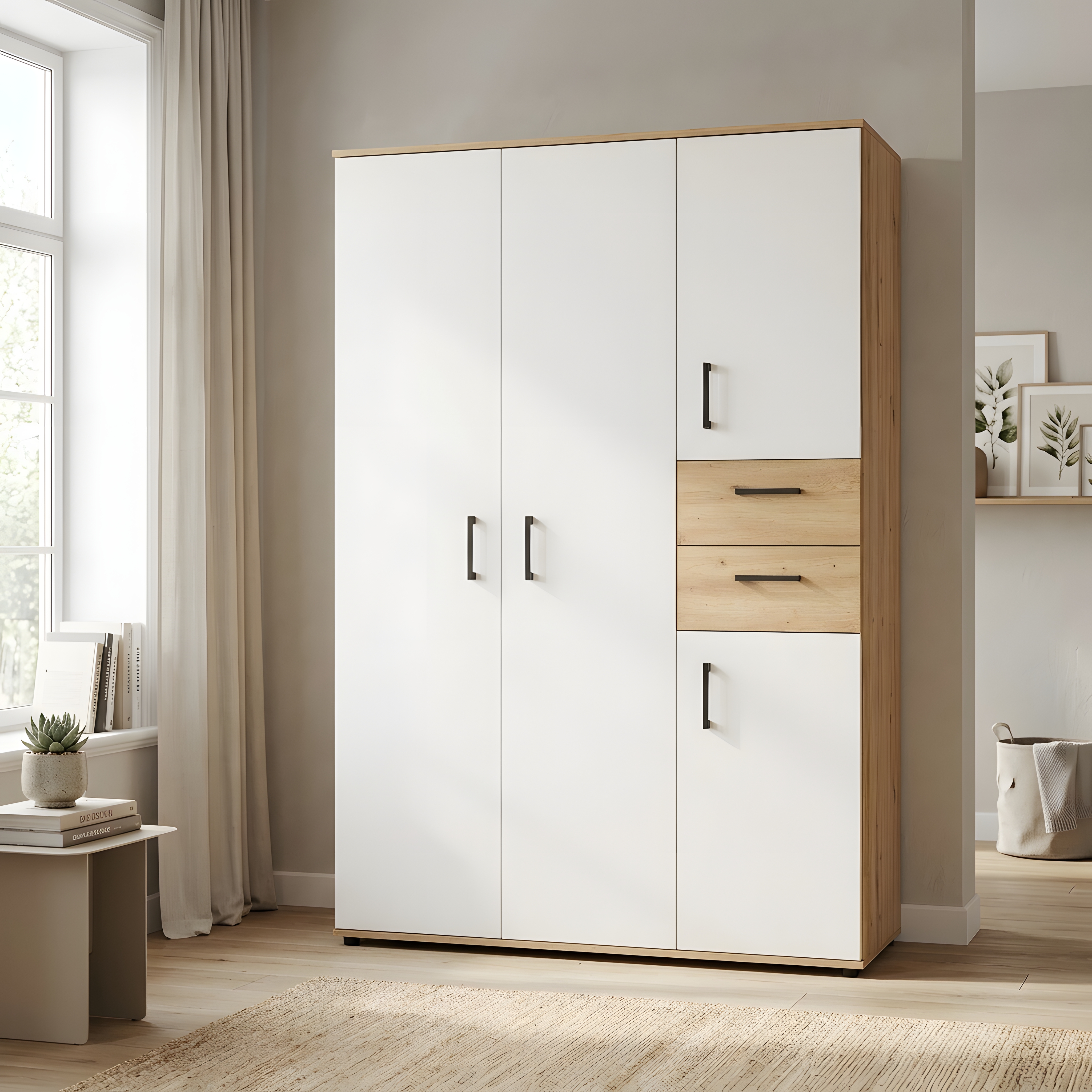 5-teiliges Jugendzimmer-Megaset »Bente« Artisan Oak (Liegefläche 90 x 200 cm)