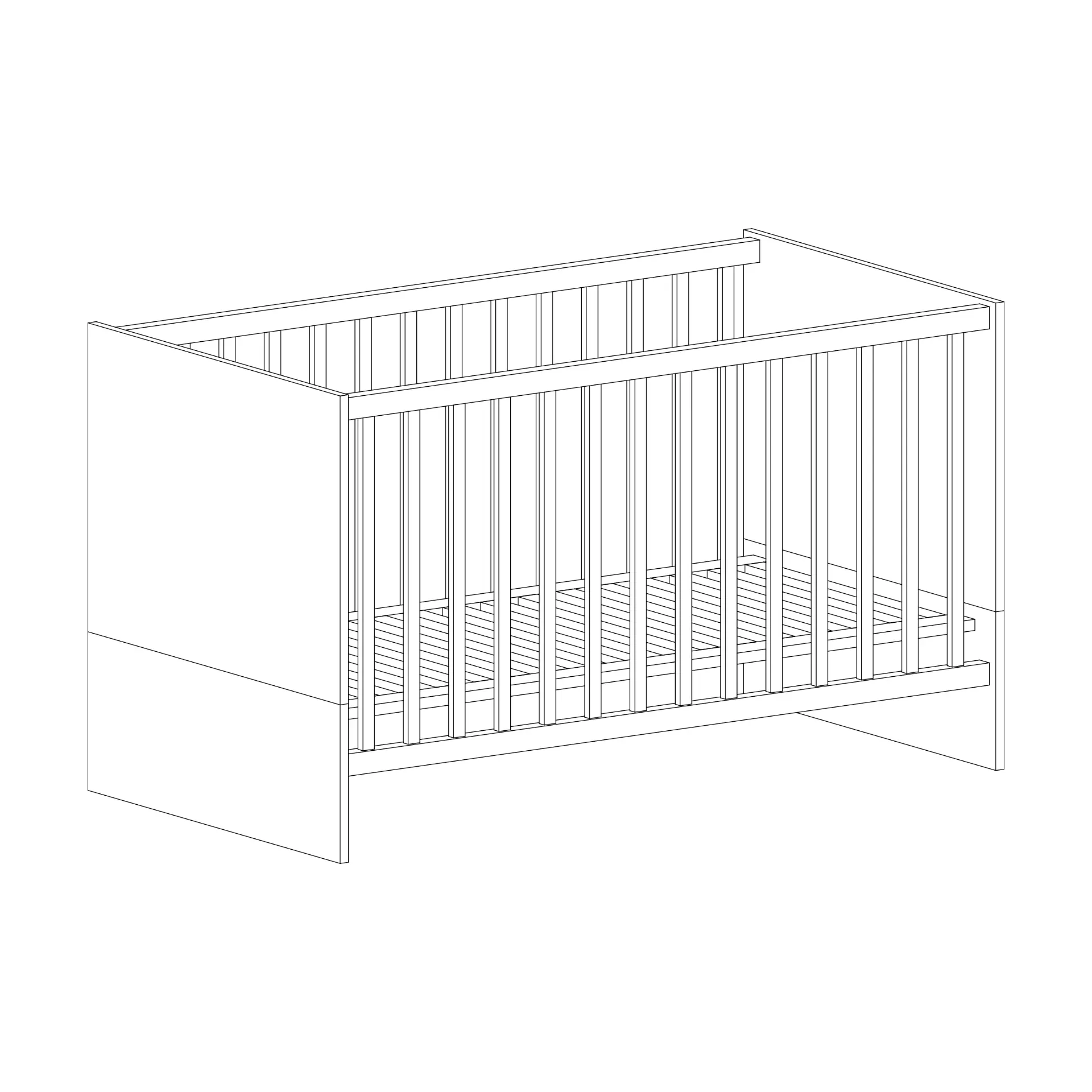 3-teiliges Babymöbel-Komplettset »Lavea«