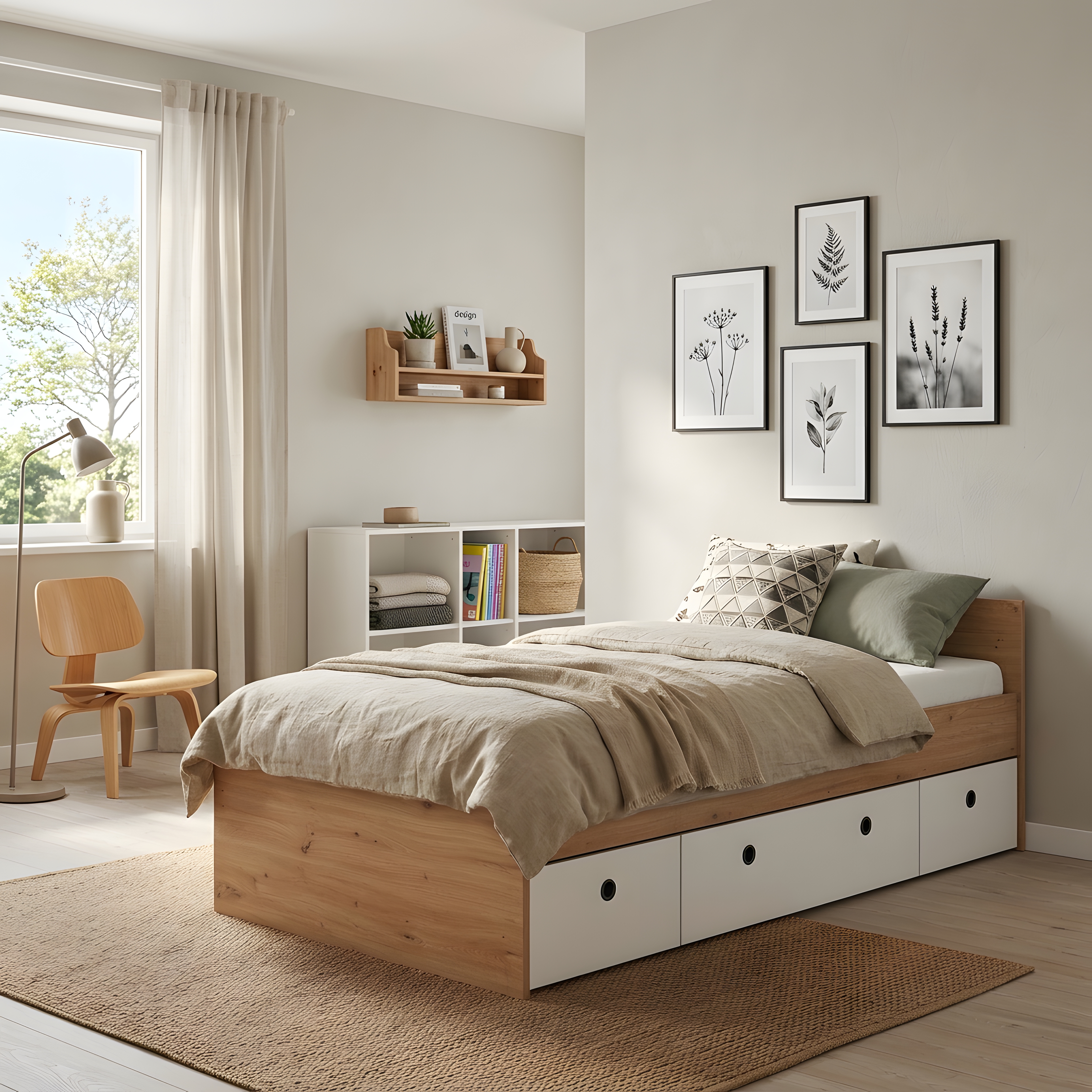 5-teiliges Jugendzimmer-Megaset »Bente« Artisan Oak (Liegefläche 90 x 200 cm)