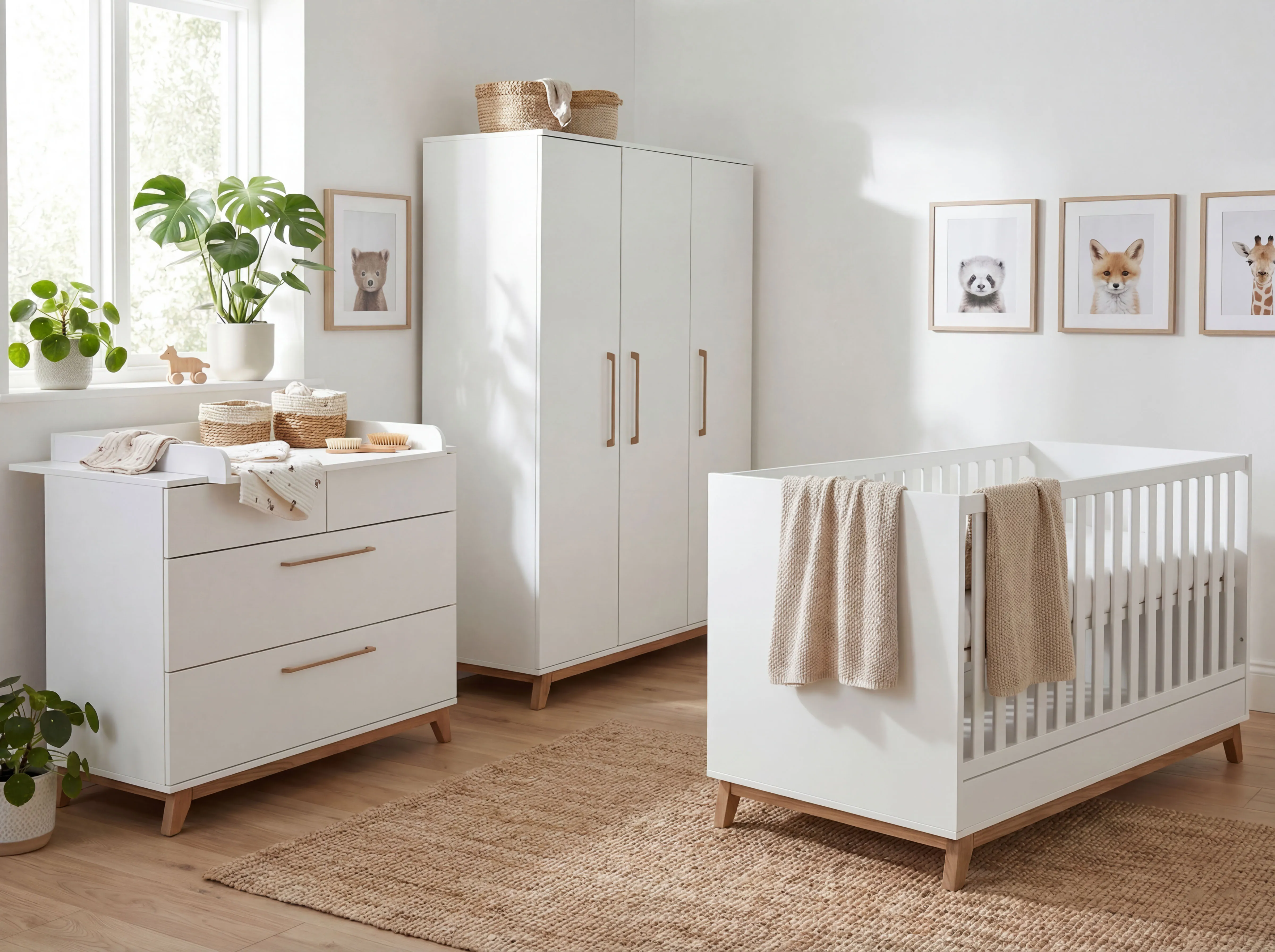3-teiliges Babymöbel-Komplettset »Lina«