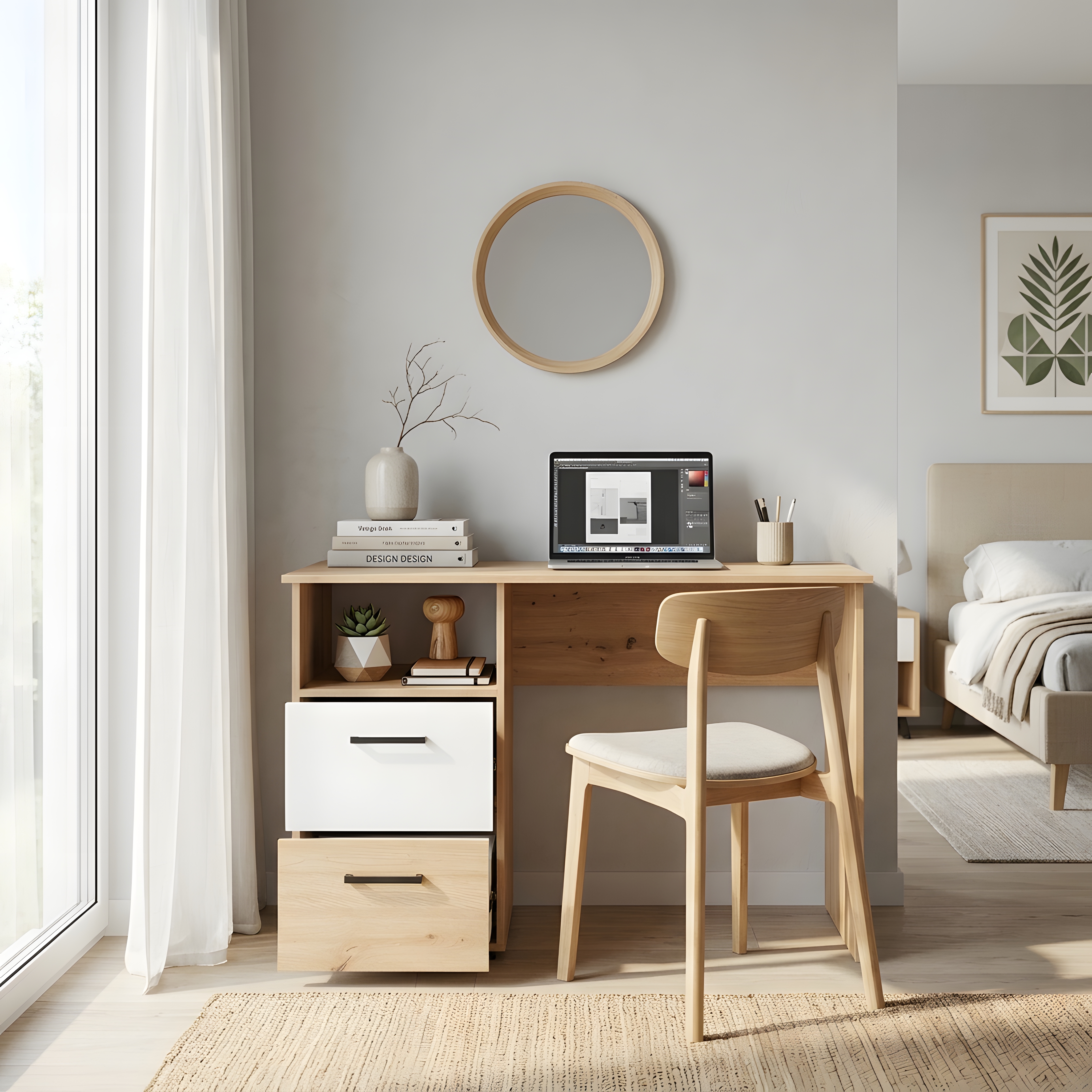 5-teiliges Jugendzimmer-Megaset »Bente« Artisan Oak (Liegefläche 90 x 200 cm)
