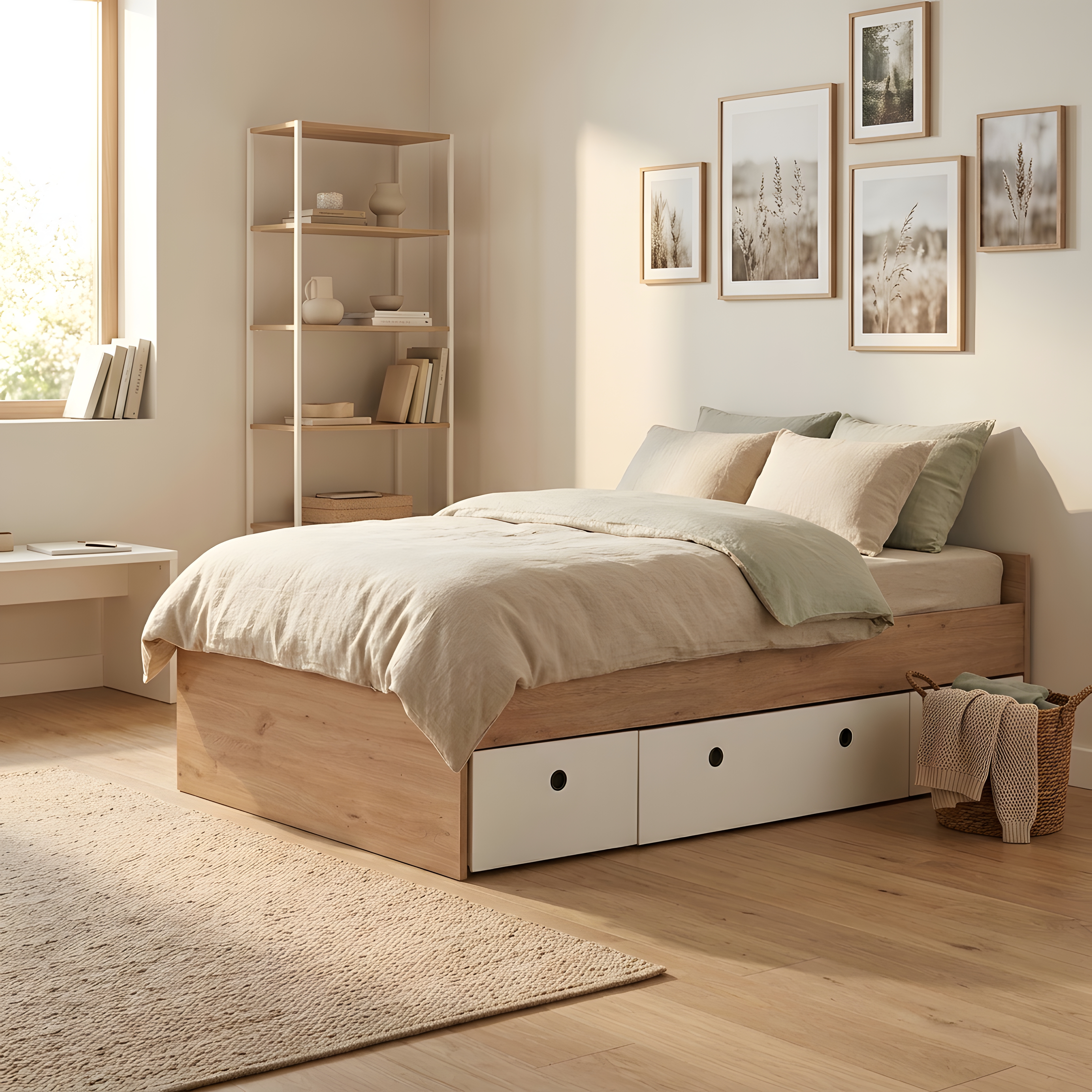 5-teiliges Jugendzimmer-Megaset »Bente« Artisan Oak (Liegefläche 120 x 200 cm)
