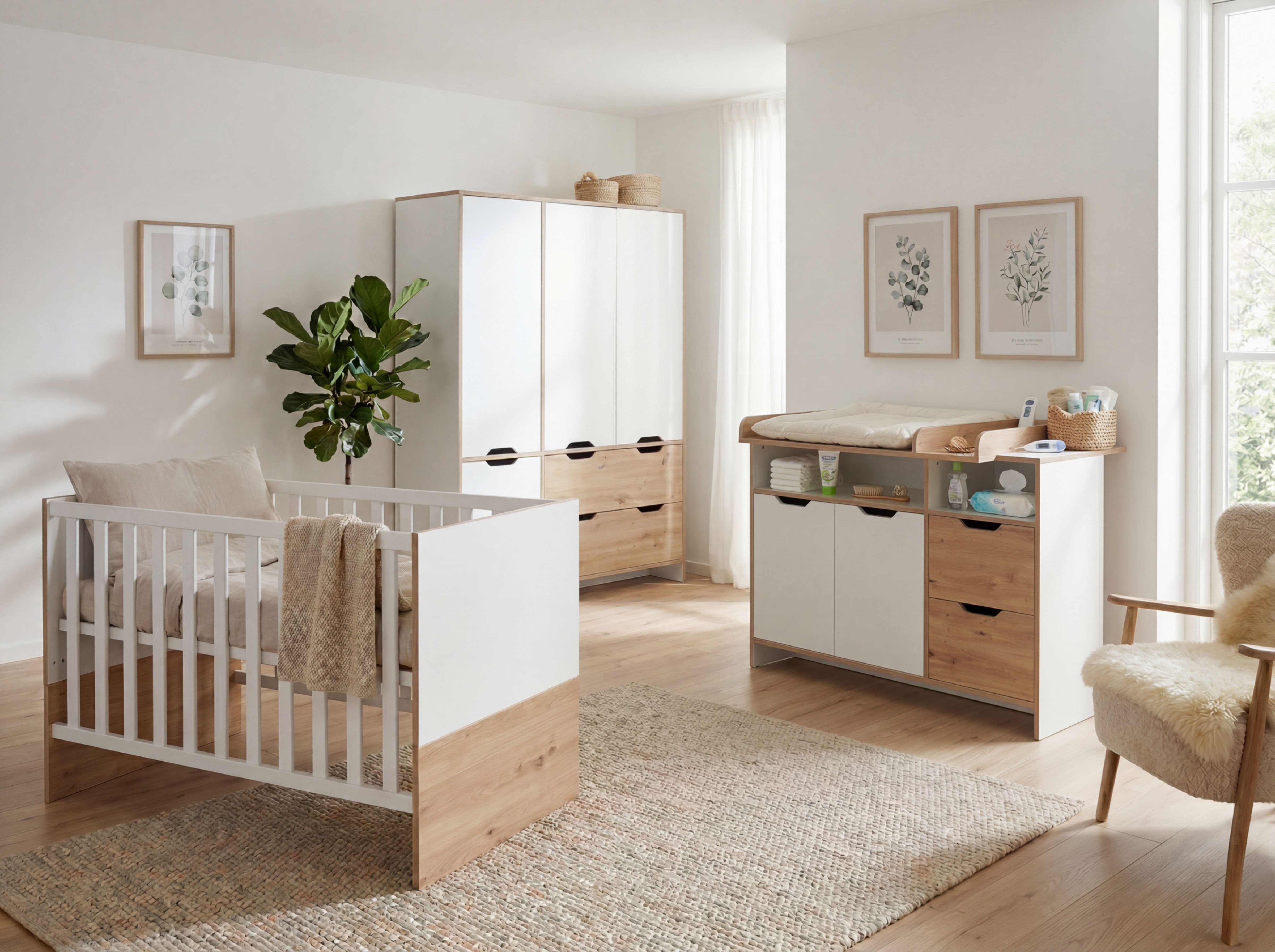 3-teiliges Babymöbel-Komplettset »Maxim«